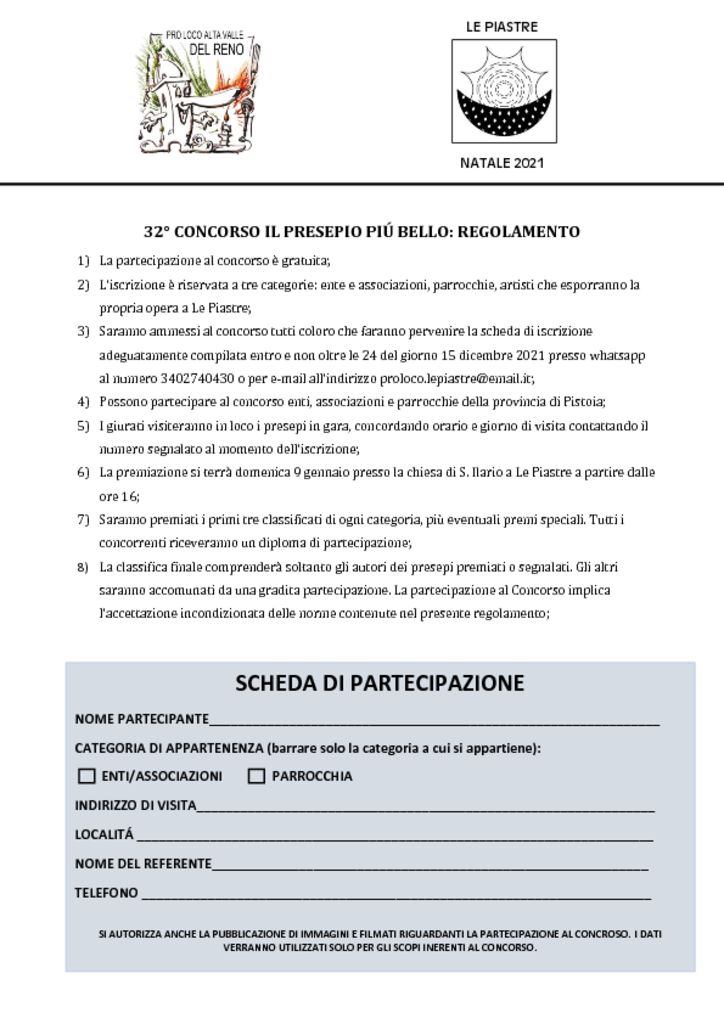 thumbnail of scheda di partecipazion
