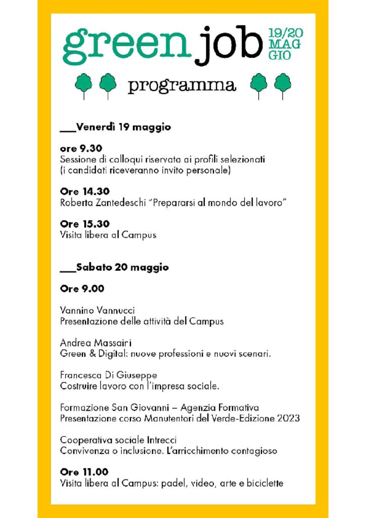 thumbnail of programma GREEN JOB