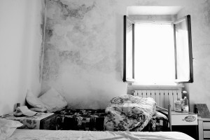 Camera da letto. Centro di Accoglienza Collina, Pistoia, 2015