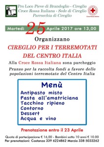 cireglio per i terremotati