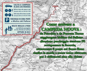 Campeda come si arriva